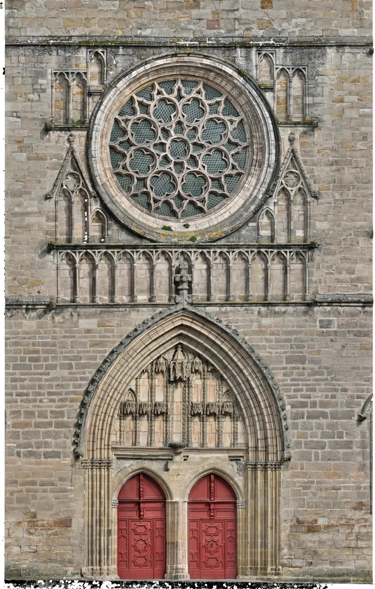 Rosace de la cathédrale Saint-Étienne de Cahors, relevée par photogrammétrie